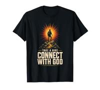 Take A Hike Connect with God Hiking Christian Gift Vintage T-Shirt