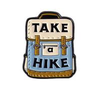 Take a Hike Enamel Pin - 3cm x 2.1cm Backpack Design Badge for Hikers, Campers & Outdoor Lovers - Adventure Pin for Backpacks, Jackets & Lanyards - Trail Gift for Nature Enthusiasts