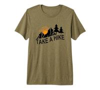 Take A Hike Funny Hiking Camping Climbing Outdoor Lovers Premium T-Shirt