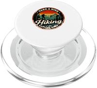 Take A Hike | Hiking Explore More | Retro Sunset Mountains PopSockets PopGrip for MagSafe