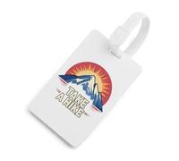 Take A Hike Hiking Mountains Luggage Tags for Suitcases Handbag Tag Labels Travel Accessories Privacy Cover ID Label