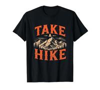 Take A Hike Outdoors Nature Hiking Lover Value Graphic T-Shirt, Men, Black, XL
