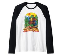 Take A Hike Retro Woodsy Owl Give a Hoot Vintage Hiking Raglan Baseball Tee