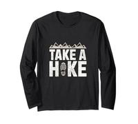 Take A Hike Vintage Mountain Hiking Camper Outdoor Men Women Long Sleeve T-Shirt
