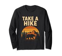 Take a Hike Vintage Retro Hiking Outdoors Adventure Long Sleeve T-Shirt