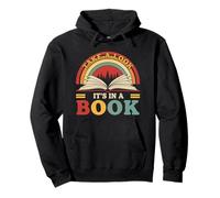 Take A Look It's In A Book Retro Classic Bookworm Pullover Hoodie