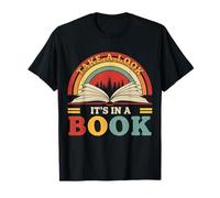 Take A Look It's in A Book Retro Classic Bookworm T-Shirt
