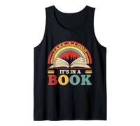Take A Look It's in A Book Retro Classic Bookworm Tank Top