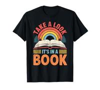 Take A Look It's in A Book Retro Reading Book Lover T-Shirt