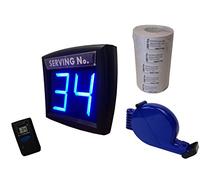 Take A Number System by 2 digits (Blue Led) - Complete System with LCD Radiocontrol