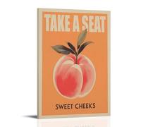 Take A Seat Sweet Cheeks Funny Posters for Room Aesthetic Canvas Wall Art Bedroom Decor08x12inch(20x30cm)