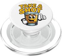 Take A Shot Funny Shot Glass Whisky Alcohol Drinking Bar PopSockets PopGrip for MagSafe