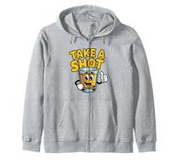 Take A Shot Funny Shot Glass Whisky Alcohol Drinking Bar Zip Hoodie