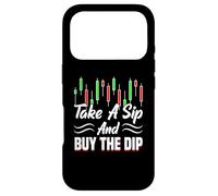 Take A Sip Buy The Dip Trader Stock Forex Crypto Case for iPhone 17 Pro