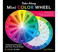 Take-Along Mini Color Wheel: 12 numbered swatches with tints, tones & shades, 5 color plan (Reference Tool)
