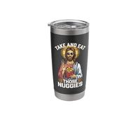 Take and Eat Those Nuggies, Jesus Chicken Nuggets Meme Stainless Steel Insulated Tumbler