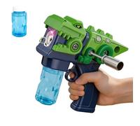 Take Apart Building Toy, Automatic Bubbles Blower Machine with LED Lights & Music, 2 Bubble Solution, Summer Backyard Fun (C)