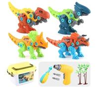 Take Apart Dinosaur Toys for Kids with Storage Box Electric Drill DIY Construction Build Set Educational STEM for Boys Girls 3 Years and Up