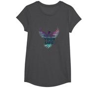Take Back Your Life Phoenix Empowerment Inspiration T-Shirt, Girls, Dark Heather Grey, Small