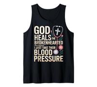 Take Blood Jesus Faith God CNA Christian Nurse Tank Top