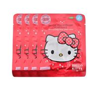 TAKE CARE Hello Kitty Moisturising Fabric Masks | Intense Moisture | Suitable for All Skin | Gentle Formula | + 90% Natural Ingredients | Vegan | Pack of 4