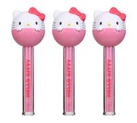 TAKE CARE | LOLLIPOP 2-in-1 Hello Kitty | Lip Balm Strawberry Fragrance + Gloss Gloss Fruity | 3D Kawaii Dummy Format | Moisturising & Shine Duo | Girl's Beauty Accessory | Pack of 3