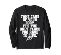Take Care of Your Body Straight Edge Forever Edger Life XXX Long Sleeve T-Shirt