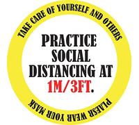 Take Care Of Yourself And Others Practice Social Distancing At 1m 3ft Please Wear Your Mask Social Distancing Floor Stickers