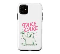 Take Care Polar Bear Happy Funny Last Day Of School Summer Case for iPhone 11