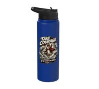 Take Courage It is I. Don't Be Afraid Bible Verse Art Stainless Steel Insulated Water Bottle