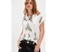Take Flight Mod Tee by Ragabond at Free People in White, Size: XS - female