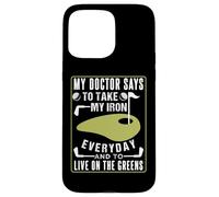 Take Iron Live On Greens Funny Golfer Design Case for iPhone 15 Pro Max