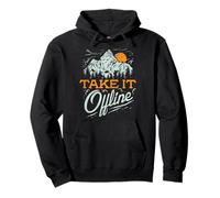 Take It Offline Funny Hiking Nature Lover Pullover Hoodie