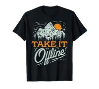 Take It Offline Funny Hiking Nature Lover T-Shirt