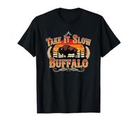 Take It Slow Buffalo - Funny Rhyming Animal Saying T-Shirt