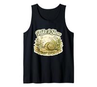Take It Slow Snail Vintage Relaxing Snail Nature Tank Top
