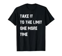 Take It to the Limit One More Time Value Graphic T-Shirt, Men, Black, XL