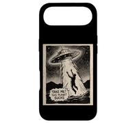 Take Me Alien UFO Abduction Funny Design Case for iPhone Air
