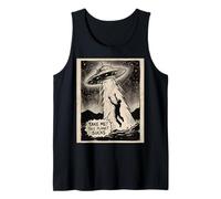 Take Me Alien UFO Abduction Funny Design Tank Top