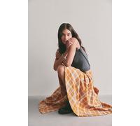 Take Me Along Summer Circle Skirt at Free People in Taker Plaid Golden Combo, Size: US 0 - female