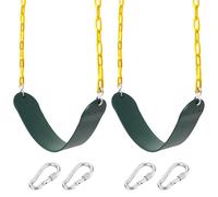 Take Me Away 2-Pack Heavy Duty Swing Seat with 66" Anti-Rust Chains & Quick-Connect Snap Hooks, 500lb Capacity Replacement Swing Set for Outdoor Playgrounds & Backyards
