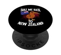 Take Me Back To New Zealand Kiwi Bird Flag Travel PopSockets Adhesive PopGrip