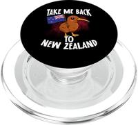 Take Me Back To New Zealand Kiwi Bird Flag Travel PopSockets PopGrip for MagSafe