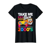 Take me Back to the 2000's Vintage Two-Thousands Retro 00s Value Graphic T-Shirt, Women, Black, L