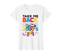 Take me Back to the 2000's Vintage Two-Thousands Retro 00s Value Graphic T-Shirt, Women, White, L