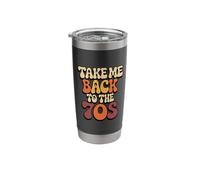 Take Me Back to The 70s Vintage Nostalgia Stainless Steel Insulated Tumbler