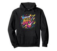 Take Me Back to the 80s Retro Music Vibe Throwback Pullover Hoodie