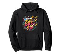 Take Me Back to the 80s Vintage Rock Vibe Throwback Pullover Hoodie