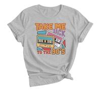 Take Me Back to The 90s Cassette Womens Graphic T Shirt Retro Nostalgia Tee 10