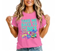 Take Me Back to The 90S Womens Graphic T-Shirt 90S Culture Decades Retro Boombox Tee